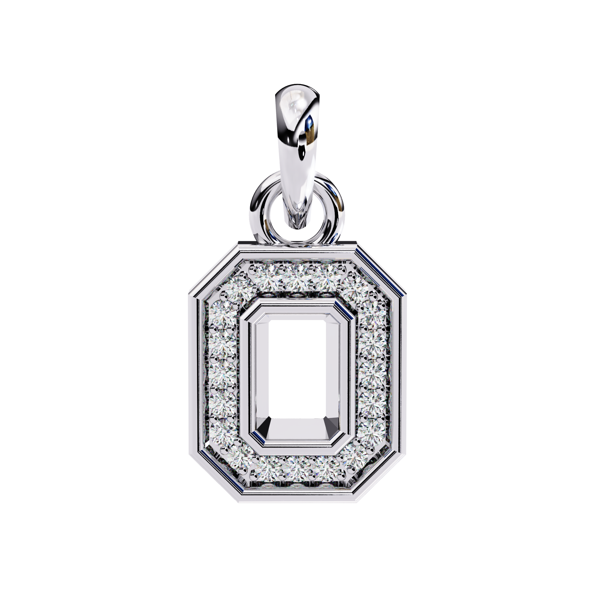 Geometric Halo Pendant