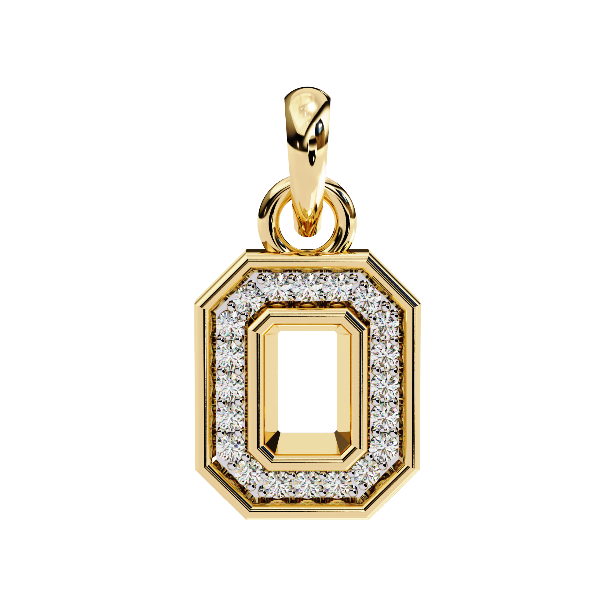 Geometric Halo Pendant