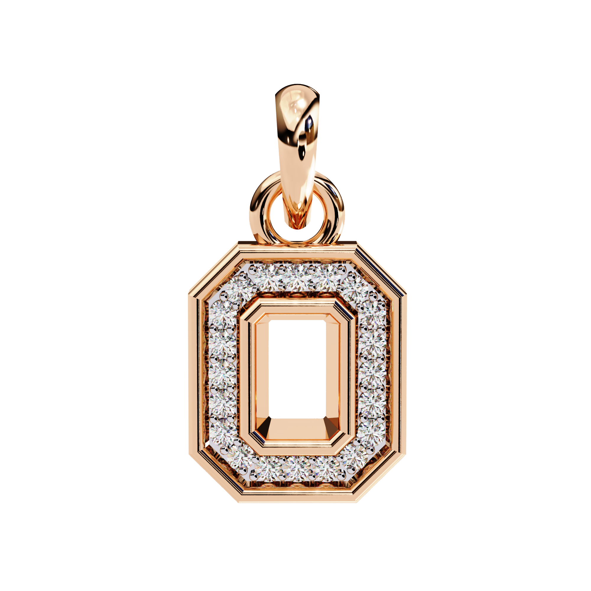 Geometric Halo Pendant