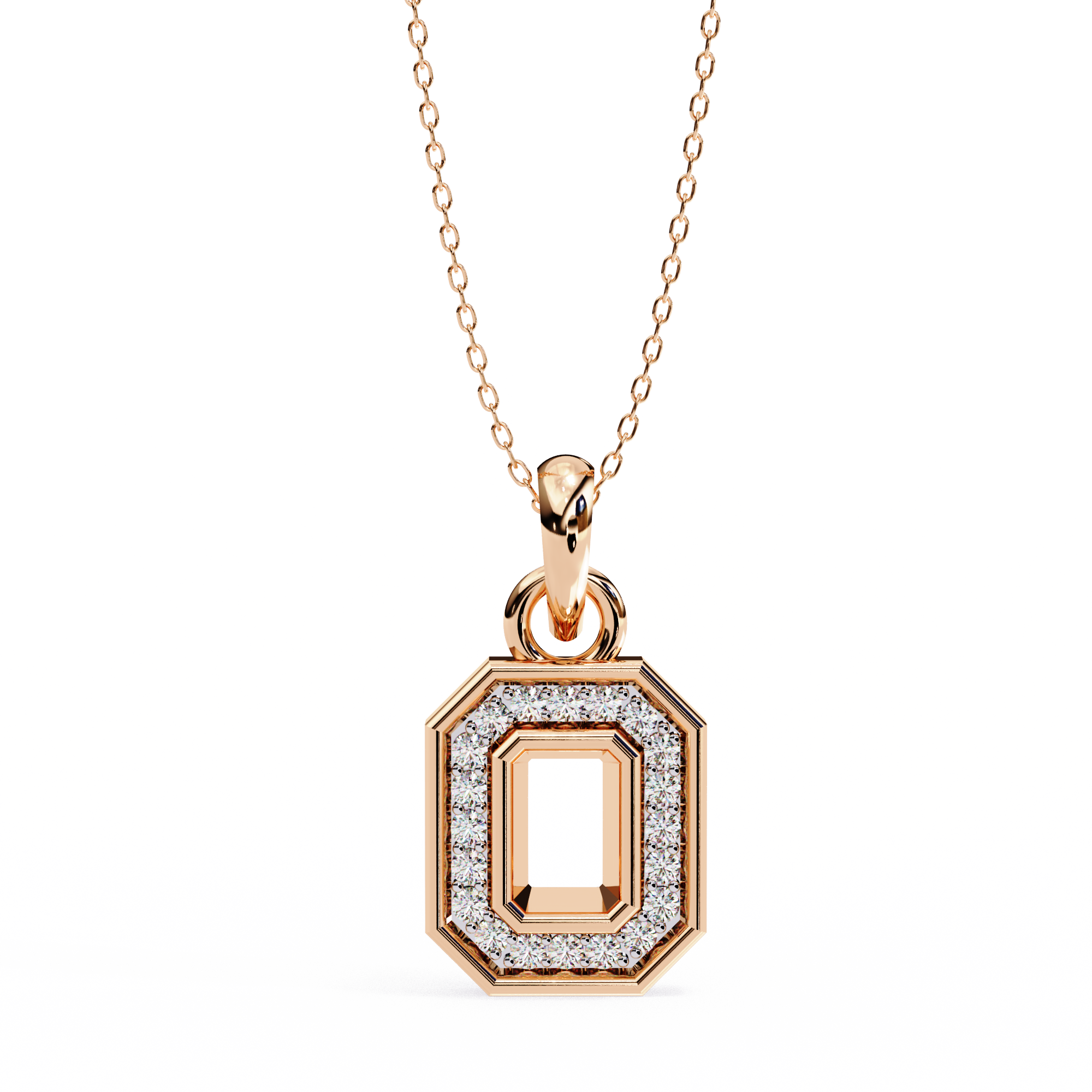 Geometric Halo Pendant