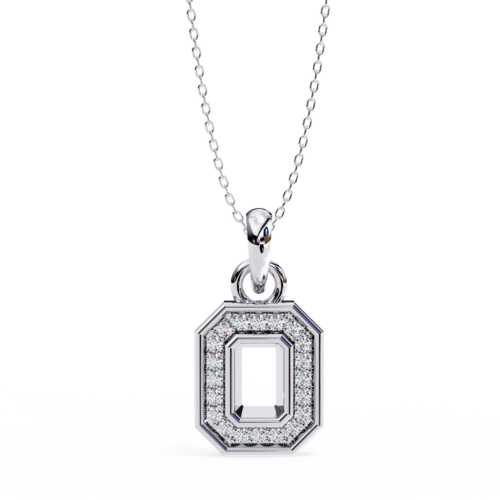 Geometric Halo Pendant