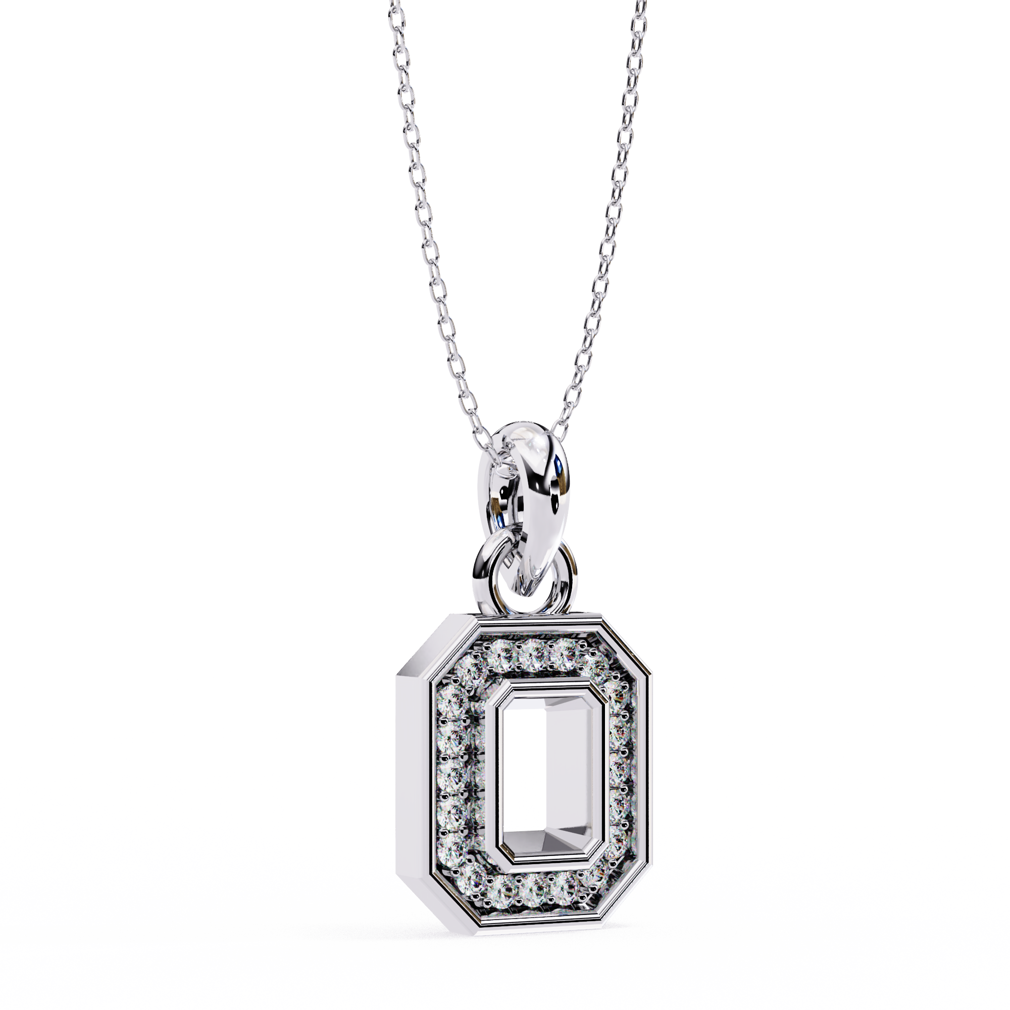 Geometric Halo Pendant