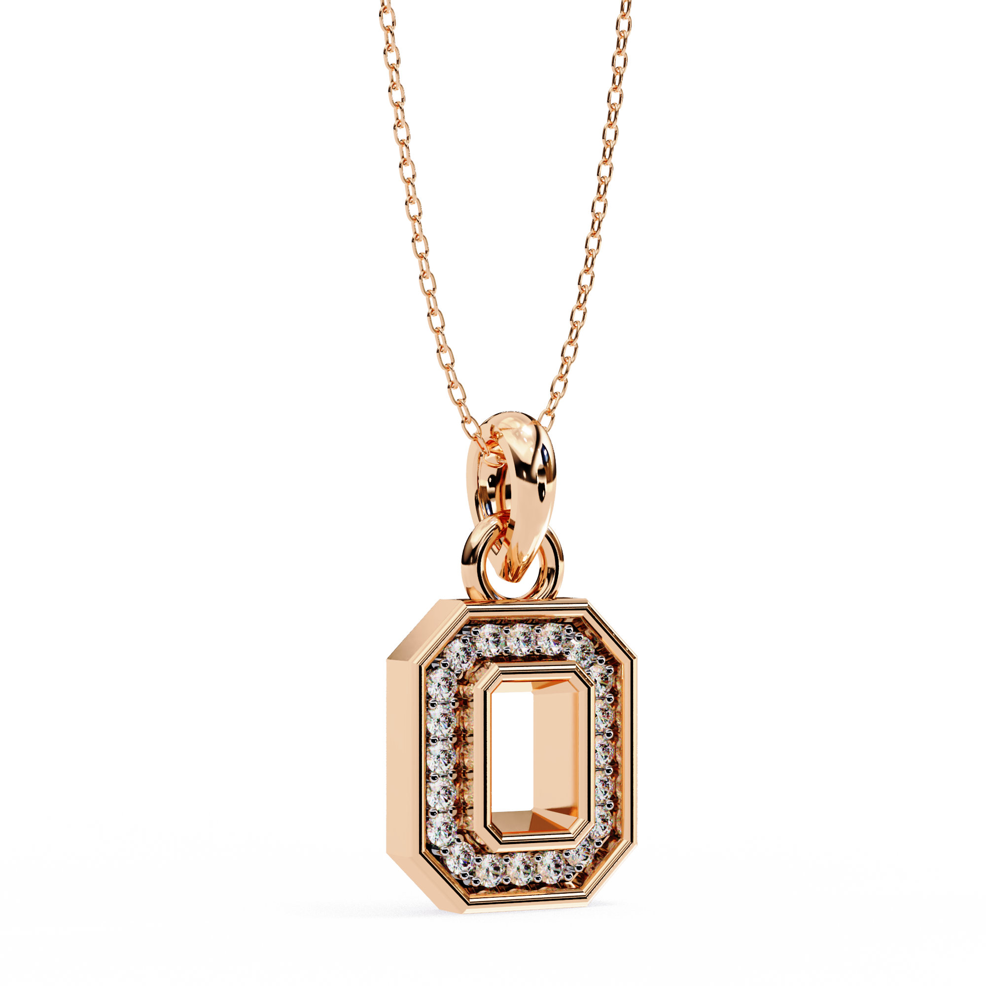 Geometric Halo Pendant