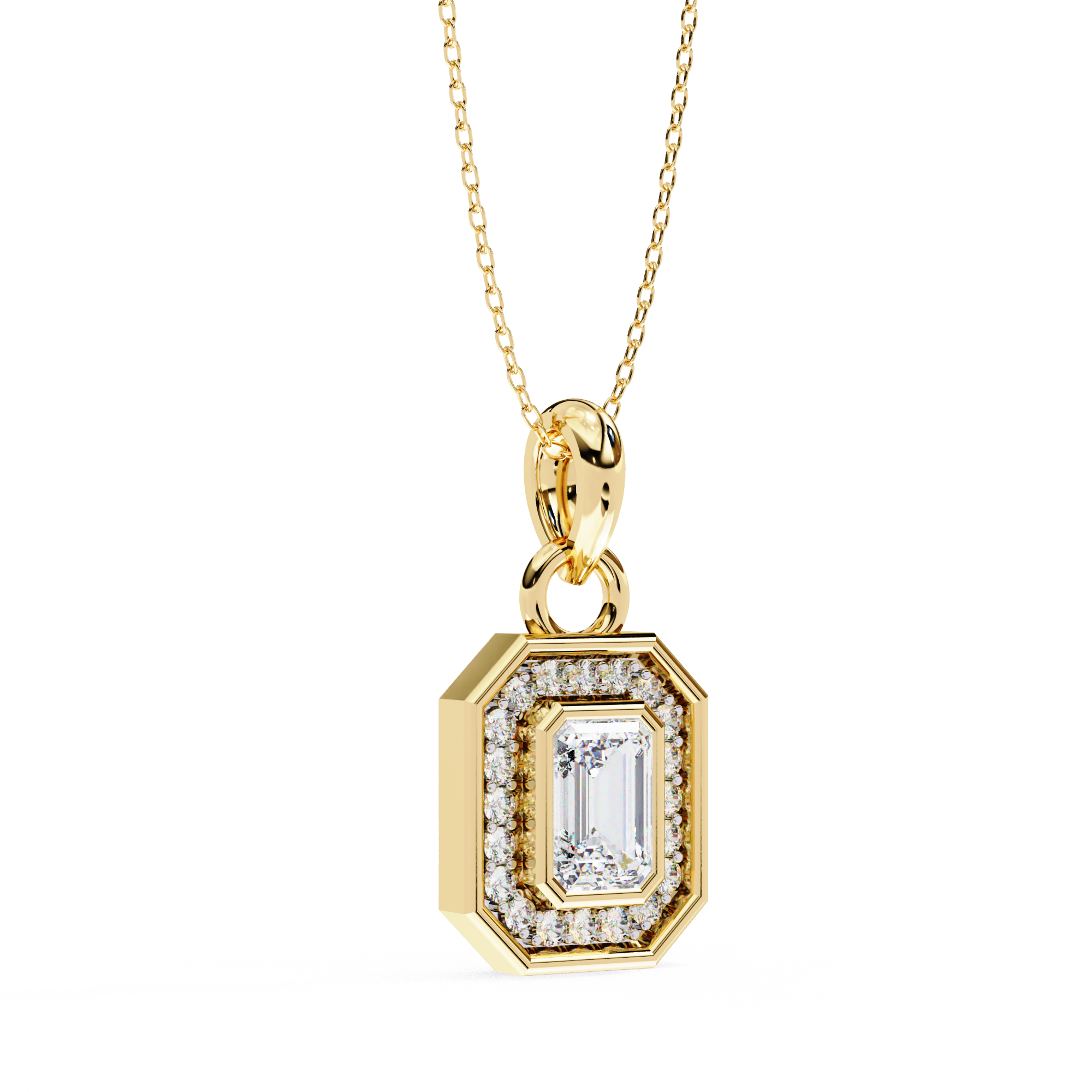 Emerald Radiance Pendant - 0.76 ct emerald