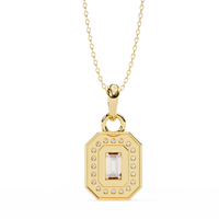 Emerald Radiance Pendant - 0.76 ct emerald