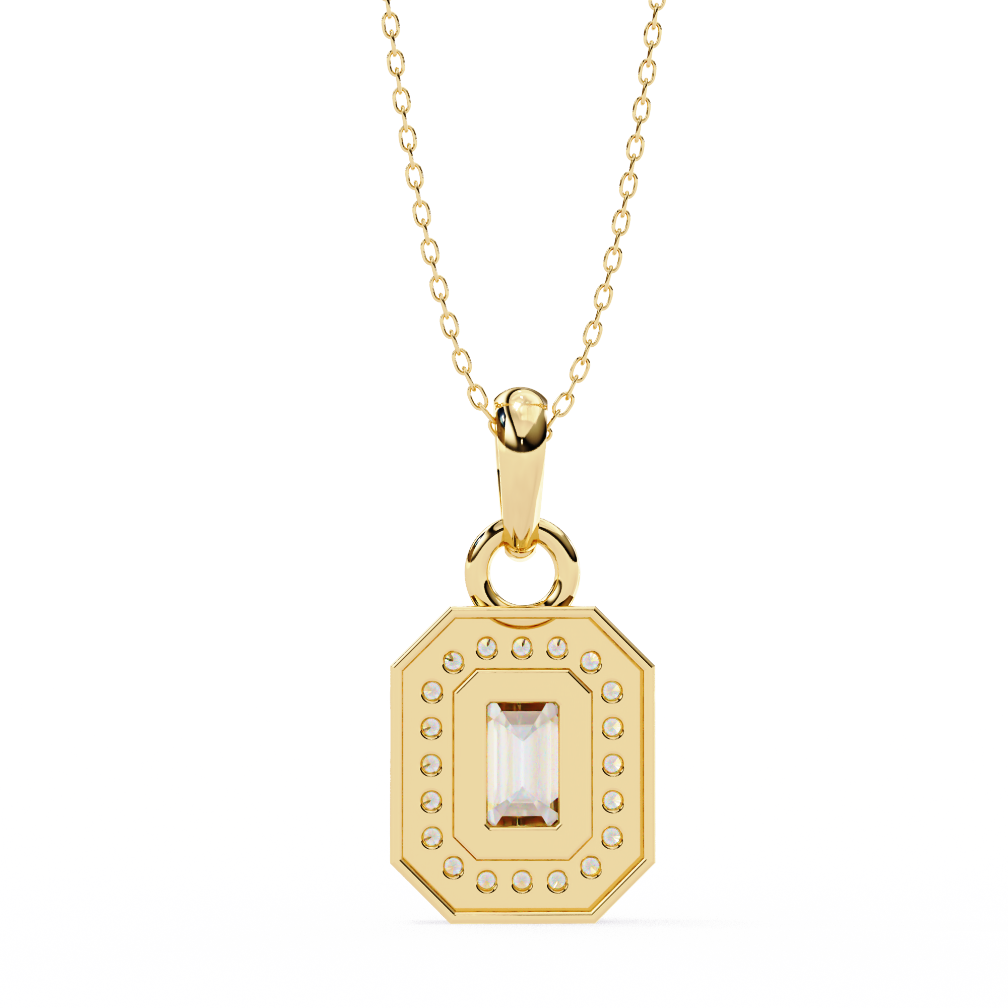 Emerald Radiance Pendant - 0.76 ct emerald