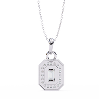 Emerald Radiance Pendant - 0.76 ct emerald