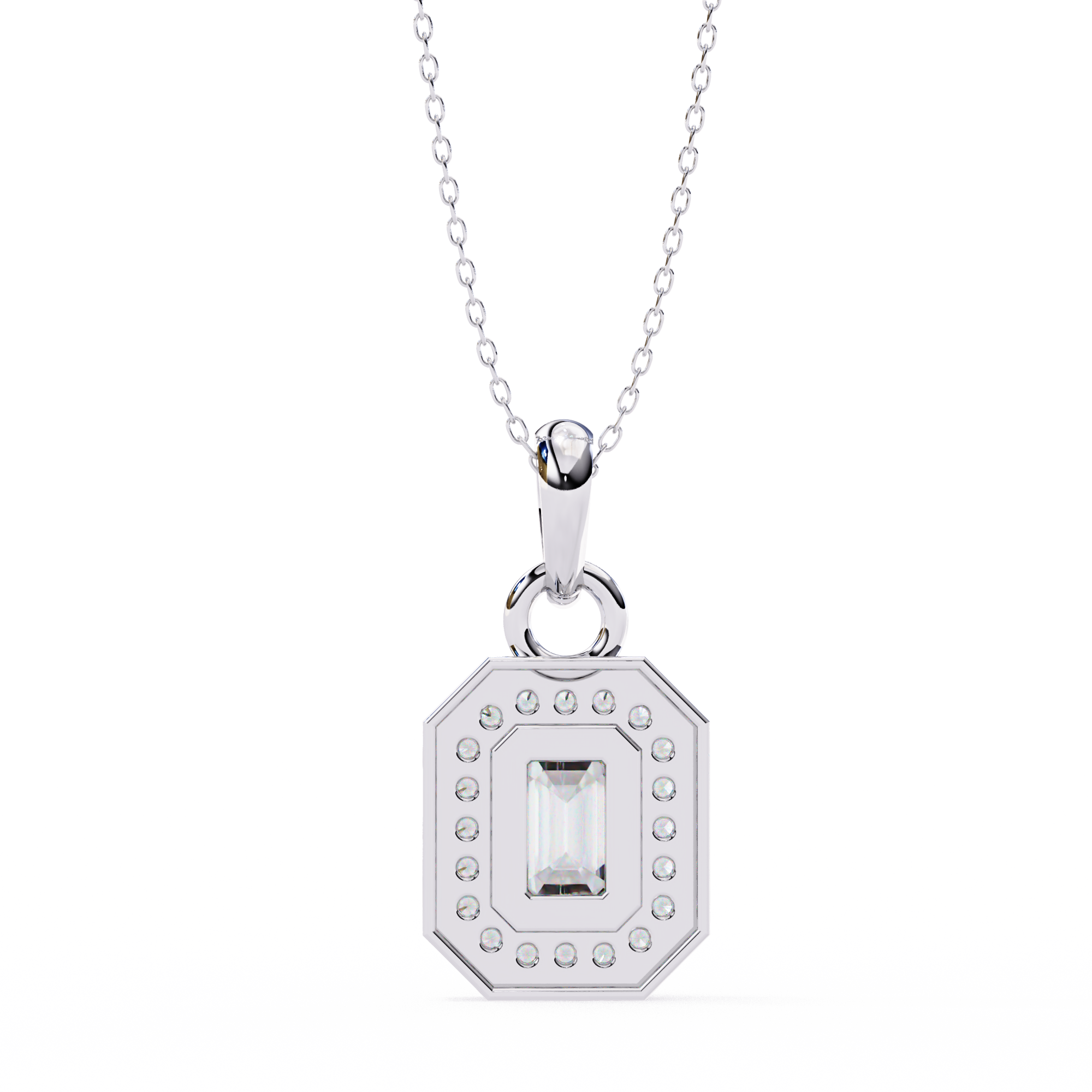 Emerald Radiance Pendant - 0.76 ct emerald