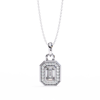 Emerald Radiance Pendant - 0.76 ct emerald