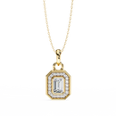 Emerald Radiance Pendant - 0.76 ct emerald