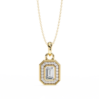 Emerald Radiance Pendant - 0.76 ct emerald
