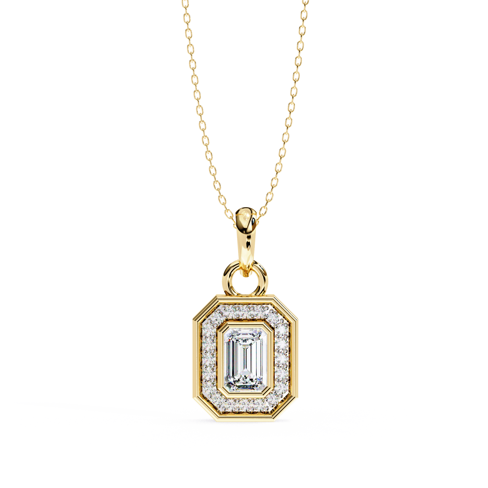 Emerald Radiance Pendant - 0.76 ct emerald