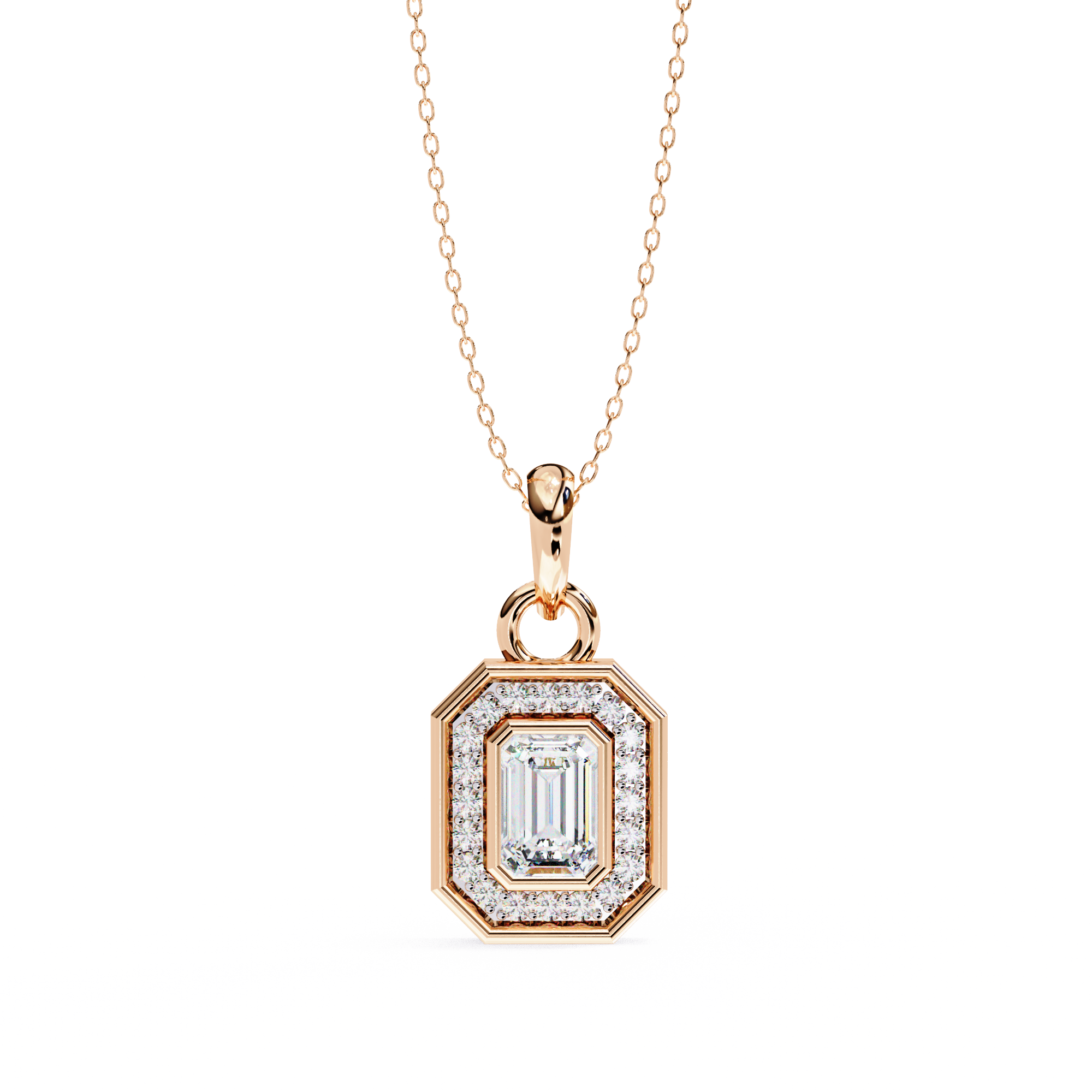 Emerald Radiance Pendant - 0.76 ct emerald