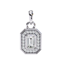 Emerald Radiance Pendant - 0.76 ct emerald
