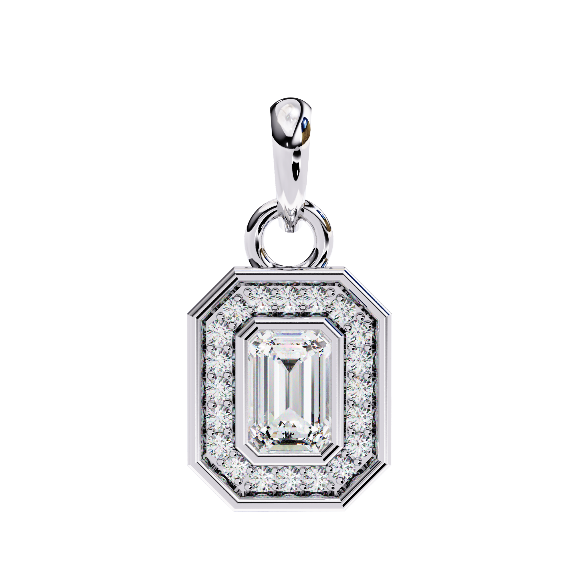 Emerald Radiance Pendant - 0.76 ct emerald