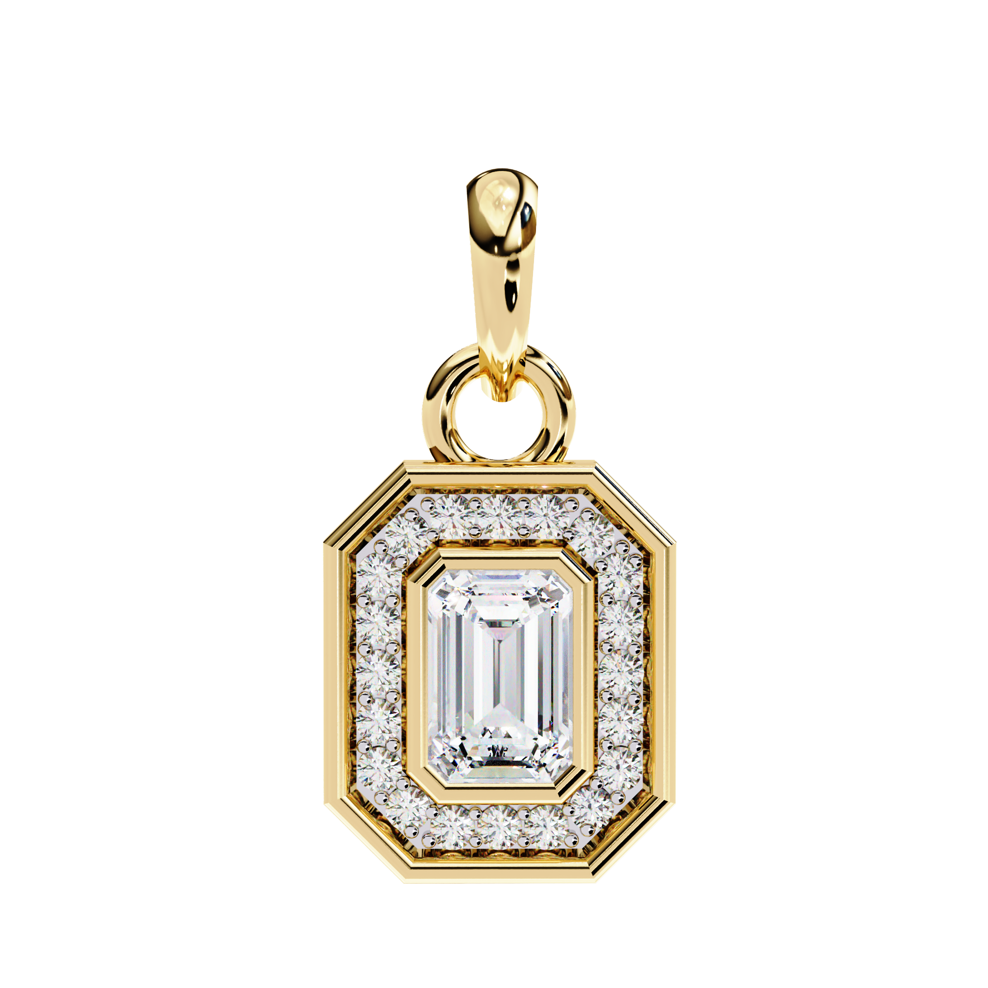 Emerald Radiance Pendant - 0.76 ct emerald