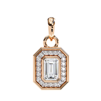 Emerald Radiance Pendant - 0.76 ct emerald