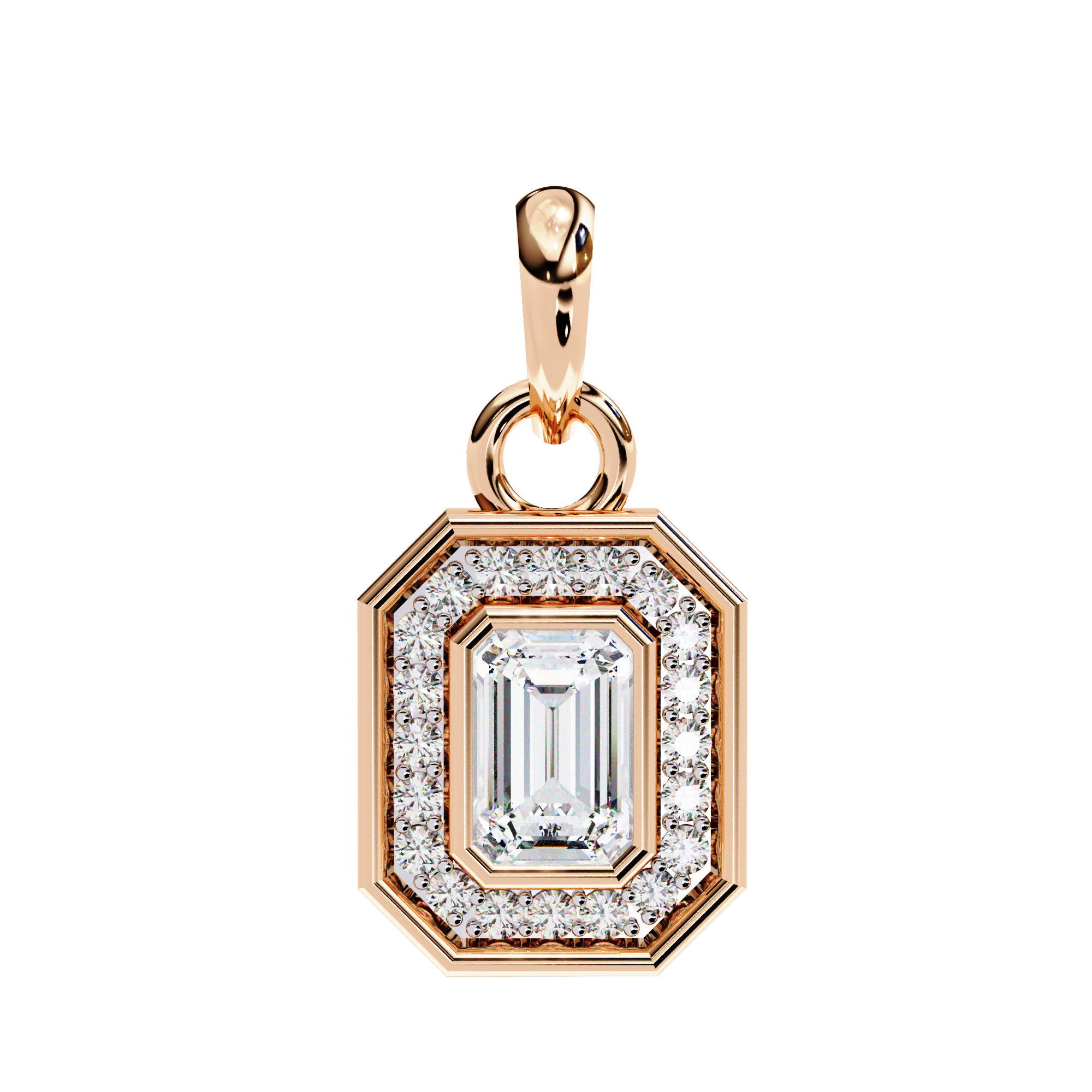 Emerald Radiance Pendant - 0.76 ct emerald