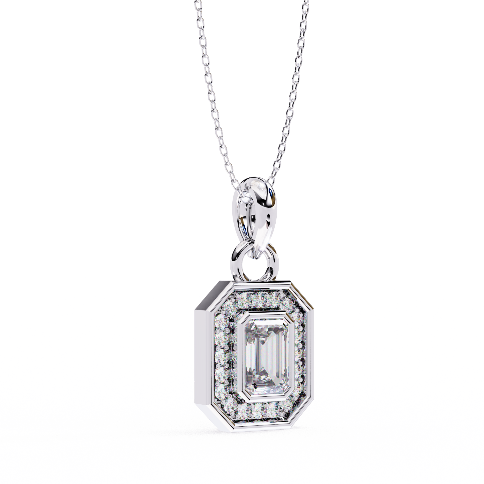 Emerald Radiance Pendant - 0.76 ct emerald