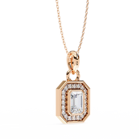 Emerald Radiance Pendant - 0.76 ct emerald