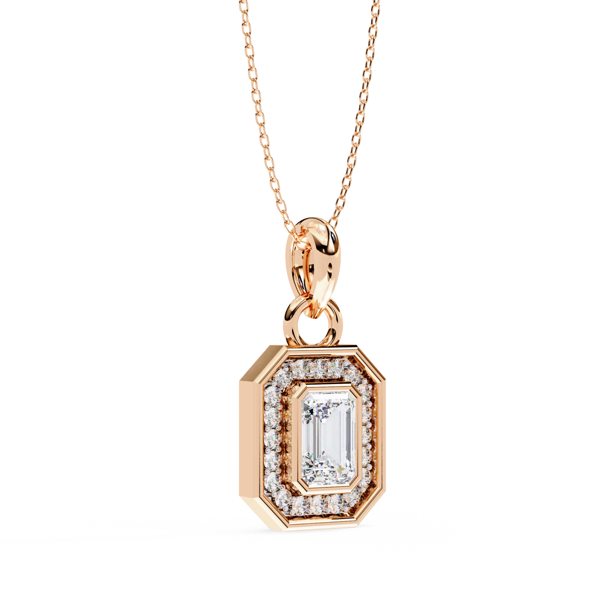 Emerald Radiance Pendant - 0.76 ct emerald