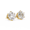 2.6 ct Round studs - Crown setting