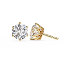 2.6 ct Round studs - Crown setting