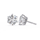 2.6 ct Round studs - Crown setting