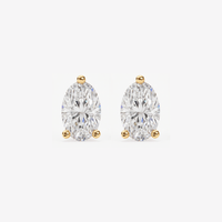 Oval Studs - Martini Setting
