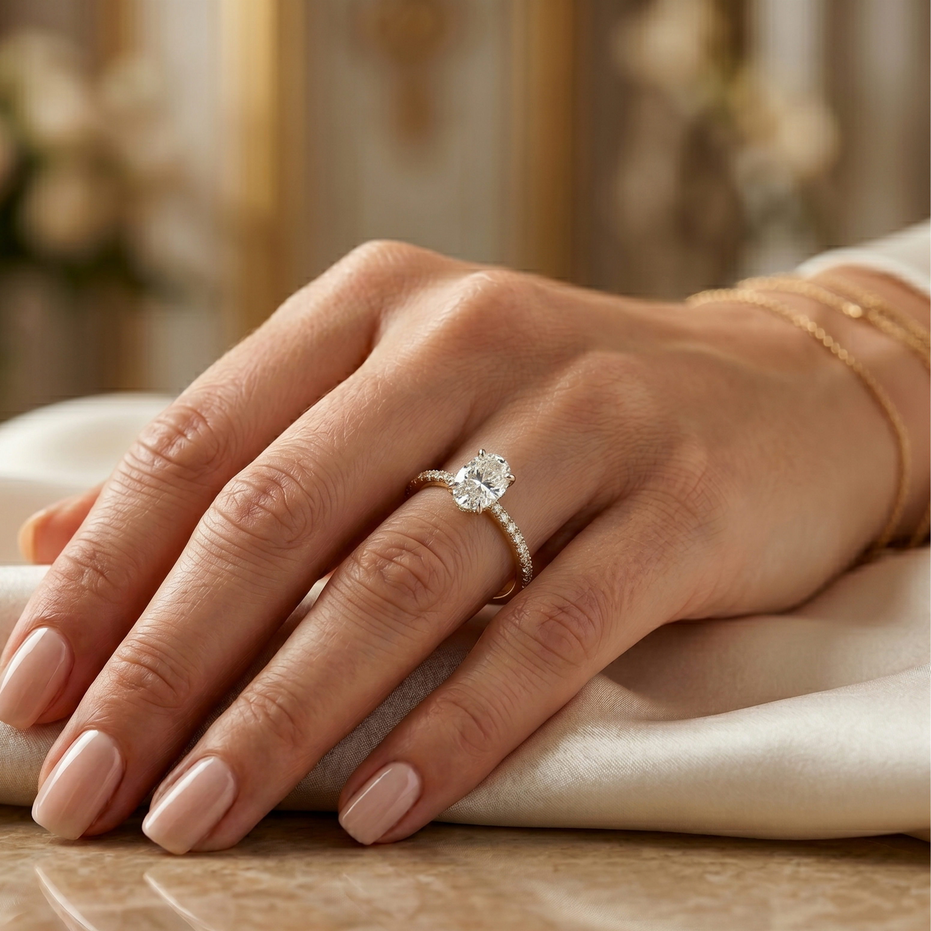 Elara Ring - Oval 1ct