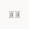 Emerald Studs - Martini Setting