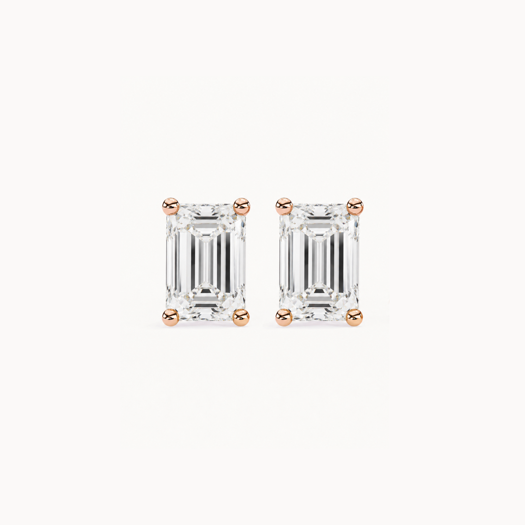 0.5ct each / Rose Gold / 9 kt