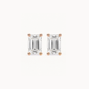 Emerald Studs - Martini Setting
