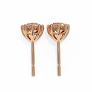 3 ct Round studs - 8 prong setting