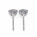 3 ct Round studs - 8 prong setting