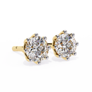 3 ct Round studs - 8 prong setting