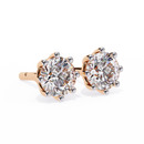 3 ct Round studs - 8 prong setting