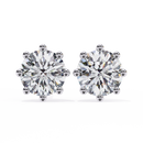 3 ct Round studs - 8 prong setting