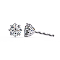 3 ct Round studs - 8 prong setting