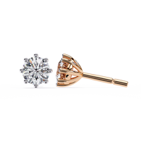 3 ct Round studs - 8 prong setting
