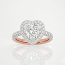 Heart Halo Ring - 1ct