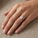 Classic solitaire ring - Emerald 1.5ct