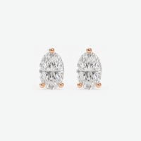 Oval Studs - Martini Setting