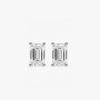 Emerald Studs - Martini Setting