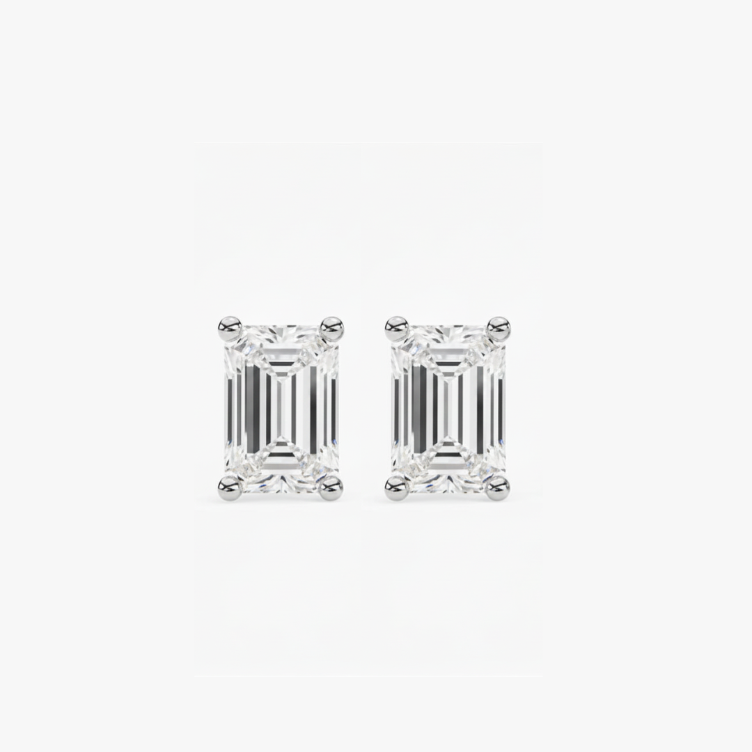 0.5ct each / White Gold / 9 kt