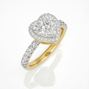 Heart Halo Ring - 1ct