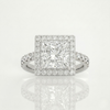 Princess Halo Ring - 0.5ct
