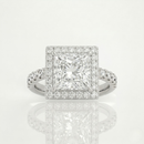 Princess Halo Ring - 2ct