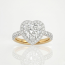 Heart Halo Ring - 1ct