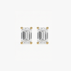 Emerald Studs - Martini Setting